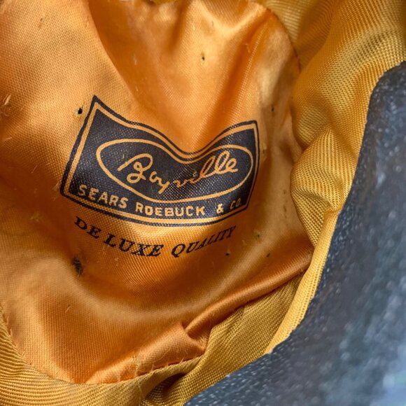 Vintage BOYVILLE Mens Greenish Wool Hat SZ 6.5 Deluxe Quality Sears Roebuck Co - Picture 9 of 11